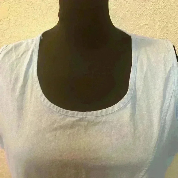 Womans Boho Baby Blue Maxi Dress w Pockets sz XL - Picture 7 of 12